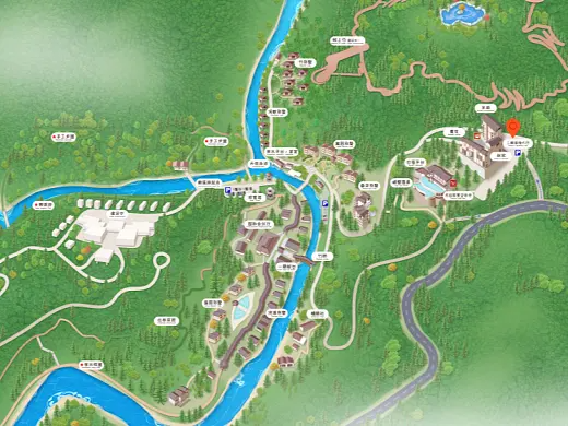 多祥镇结合景区手绘地图智慧导览和720全景技术，可以让景区更加“动”起来，为游客提供更加身临其境的导览体验。